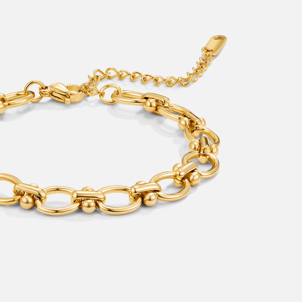Bracelet chaîne maille forçat en or