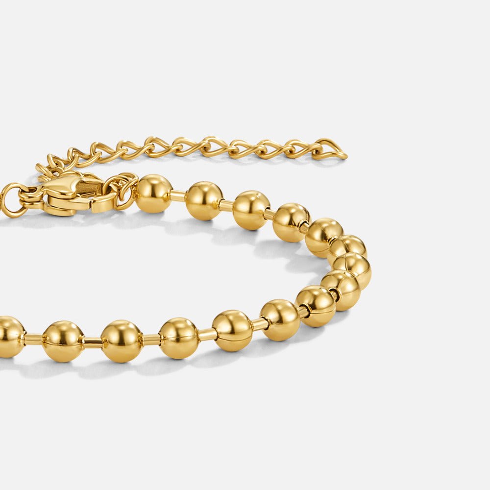 Bracelet perlé Elira doré