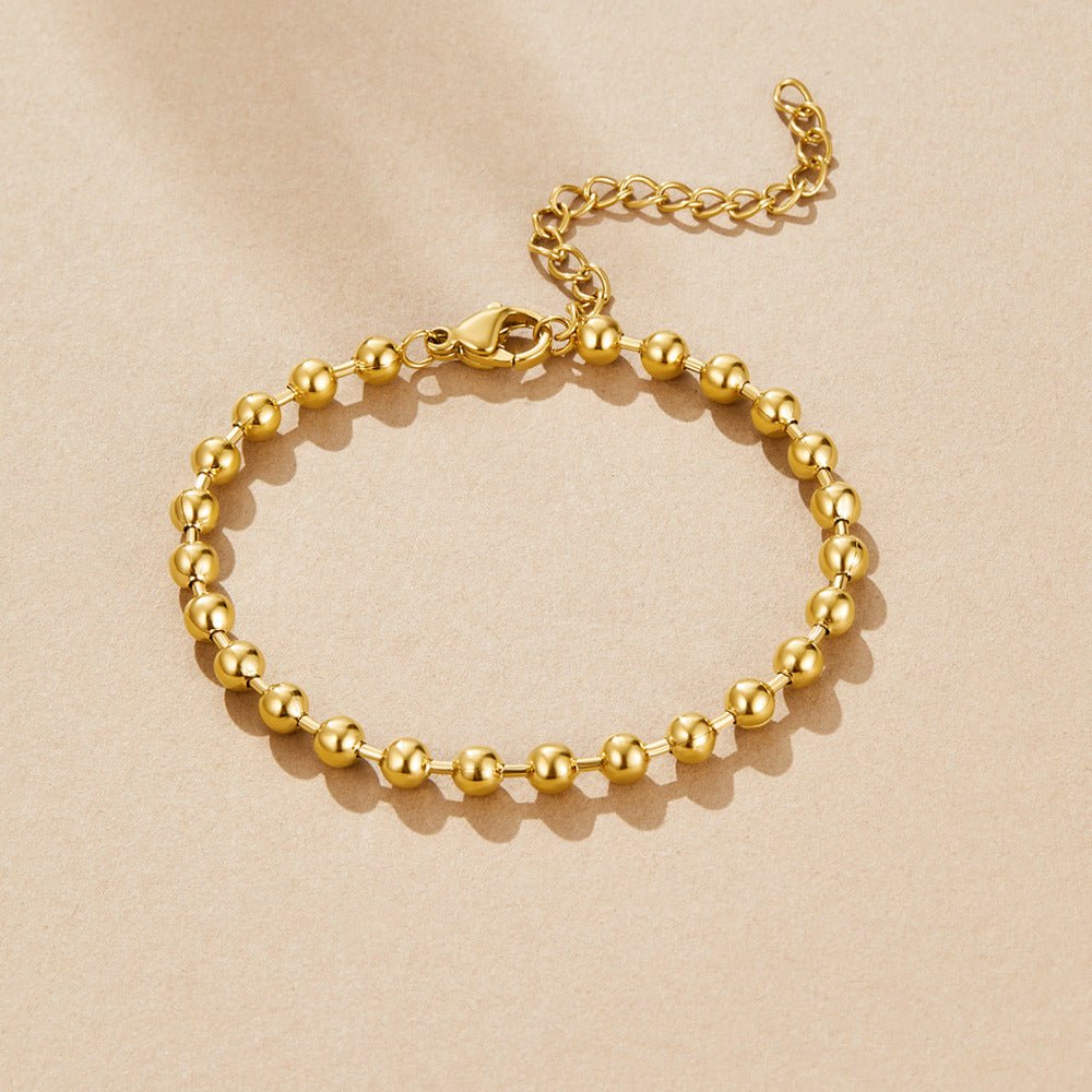 Bracelet perlé Elira doré