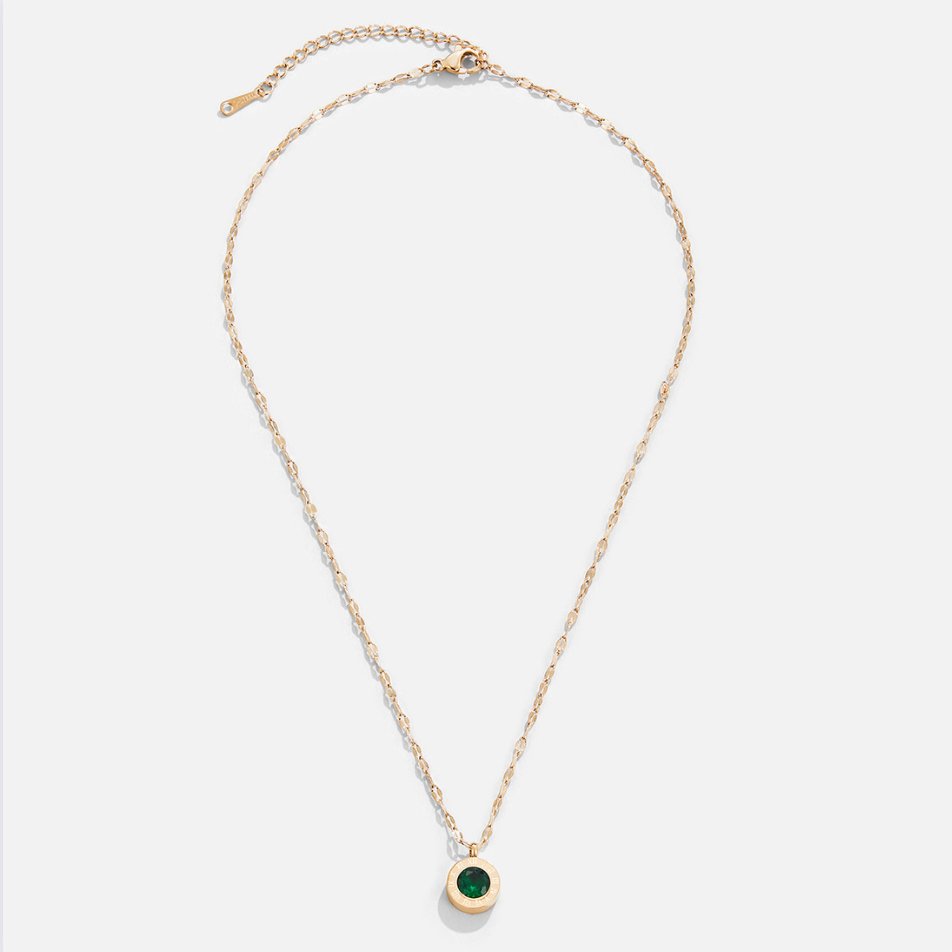 Collier en cristal vert