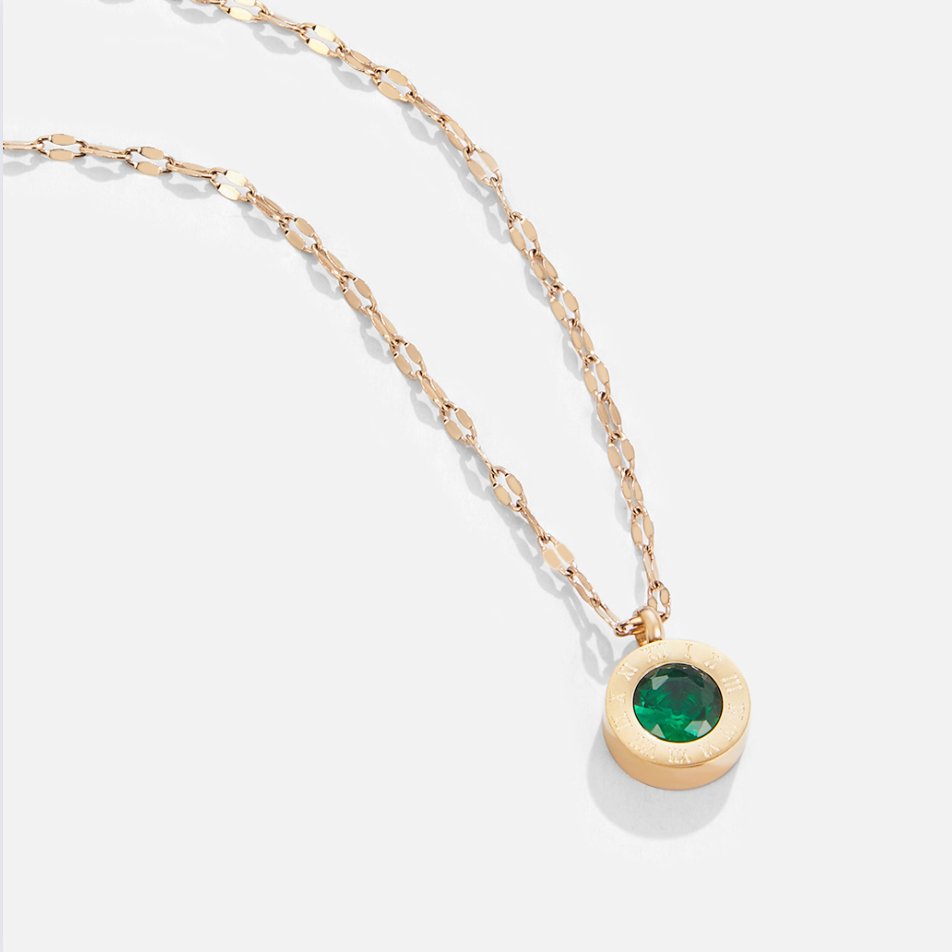 Collier en cristal vert