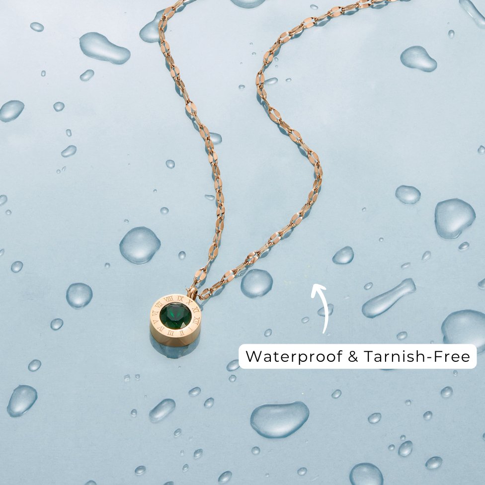 Collier en cristal vert