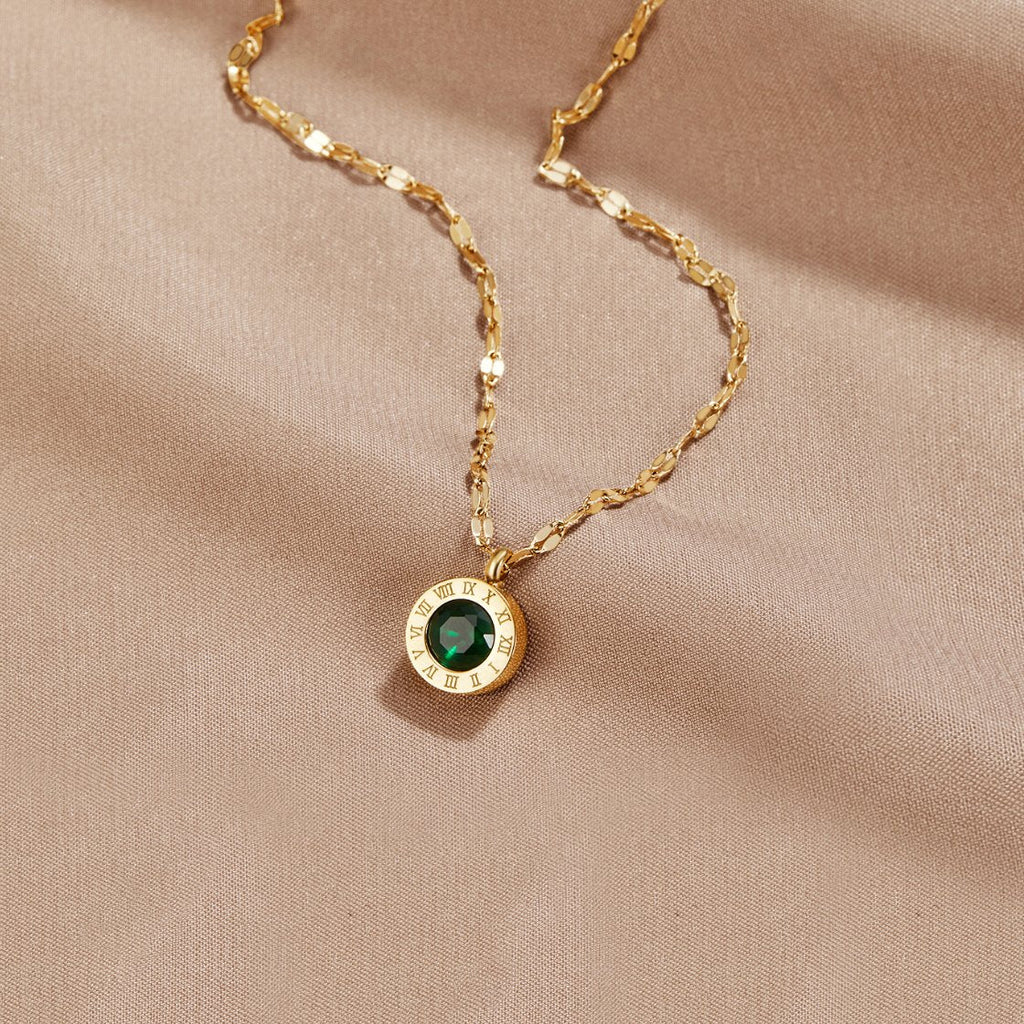 Collier en cristal vert