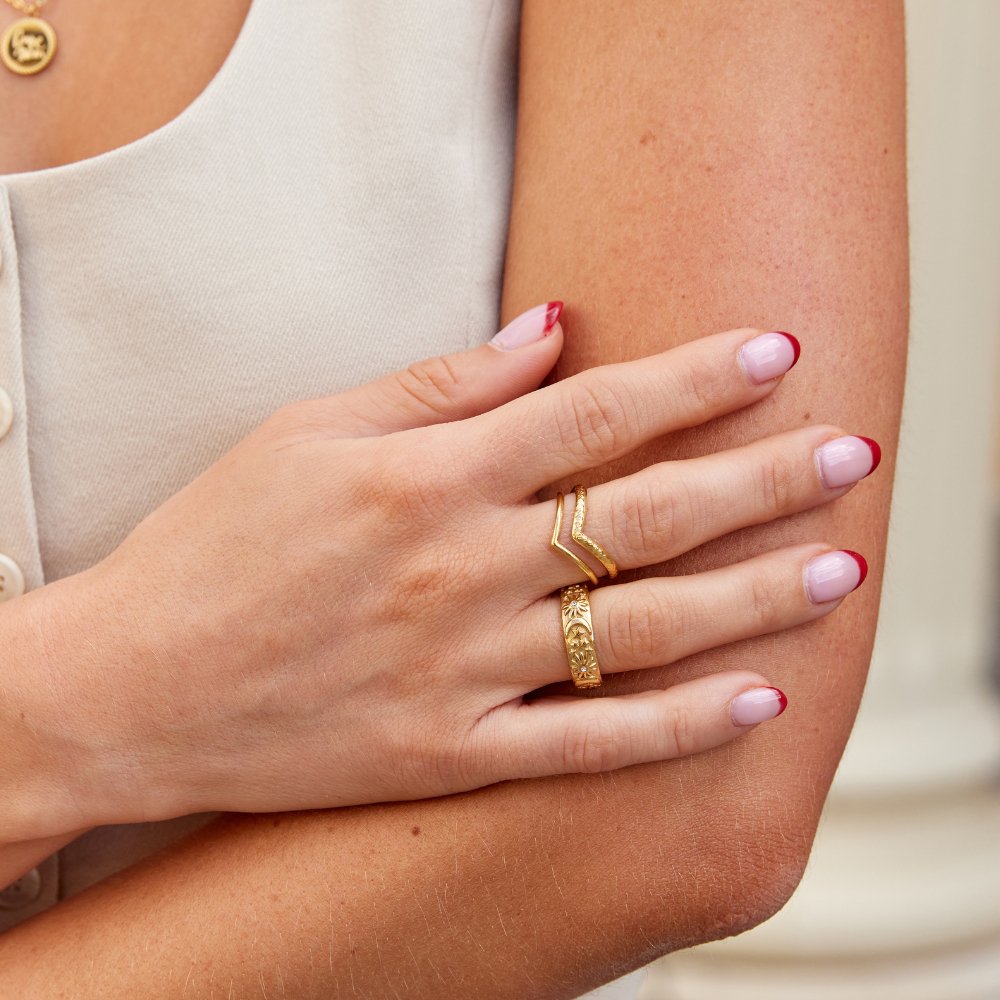 Bague croisée superposée Mirela