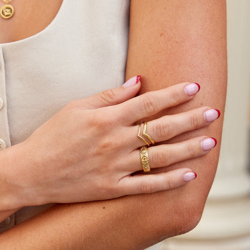 Bague croisée superposée Mirela