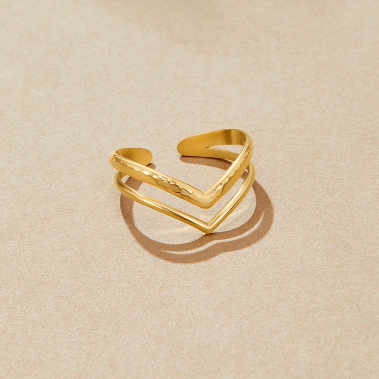 Bague croisée superposée Mirela