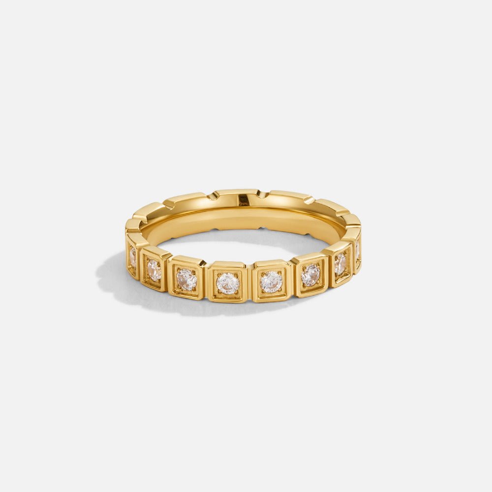 Bague Clara Cristal Doré