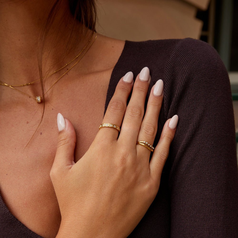 Bague Clara Cristal Doré