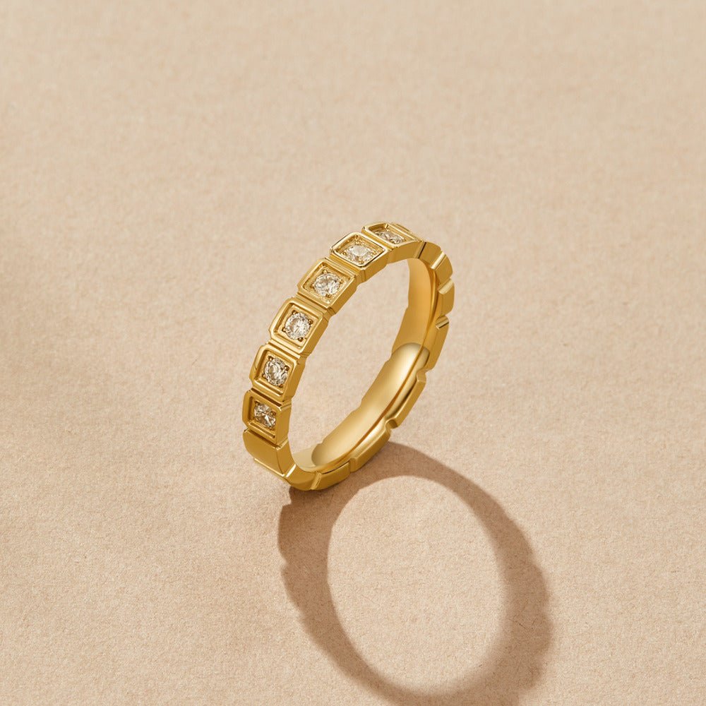 Bague Clara Cristal Doré