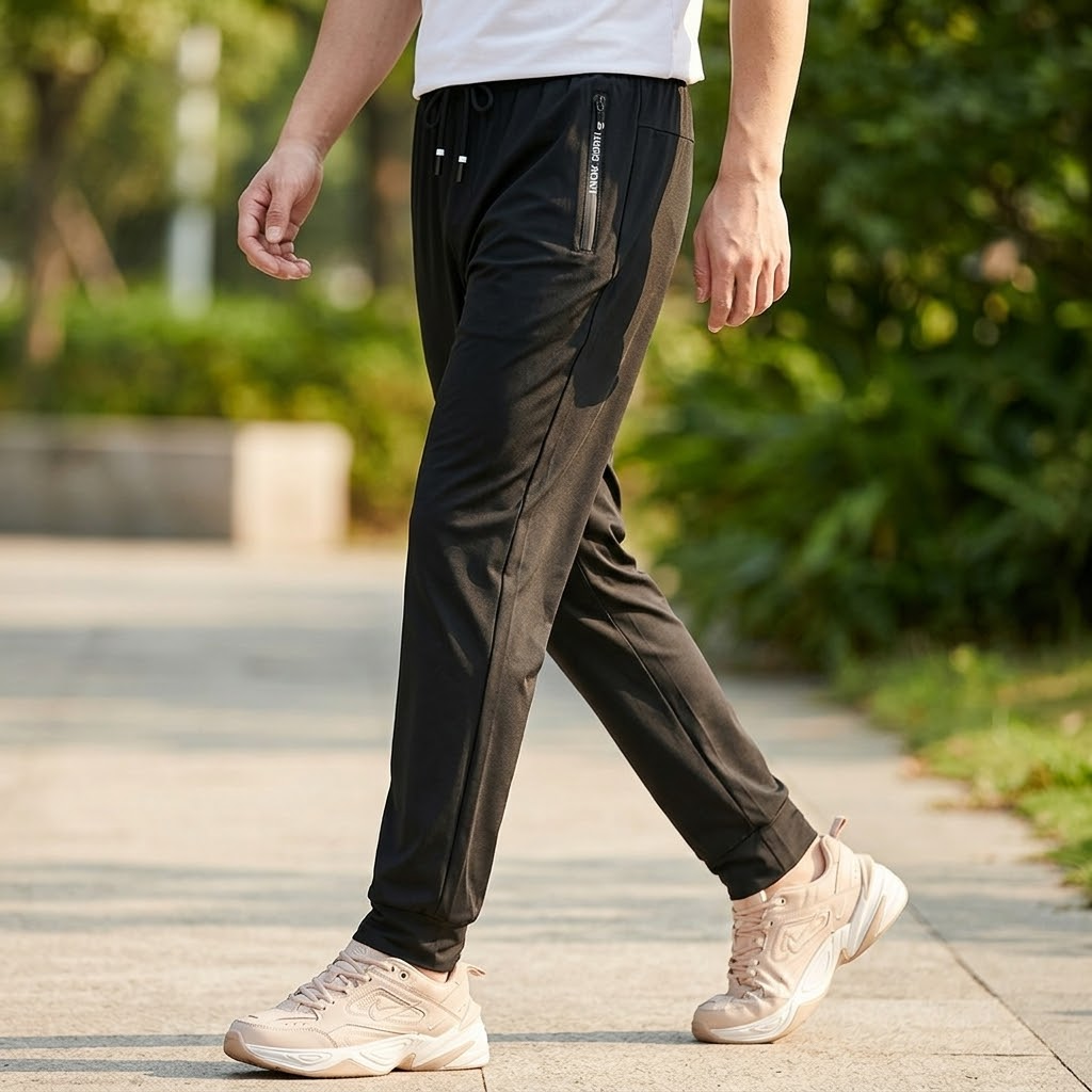 Pantalon Femme Breezeline – Soie Glacée, Décontracté et Frais
