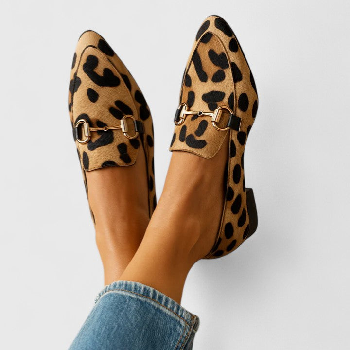 Mocassins Femme Aireyah – Imprimé Léopard, Élégance Quotidienne