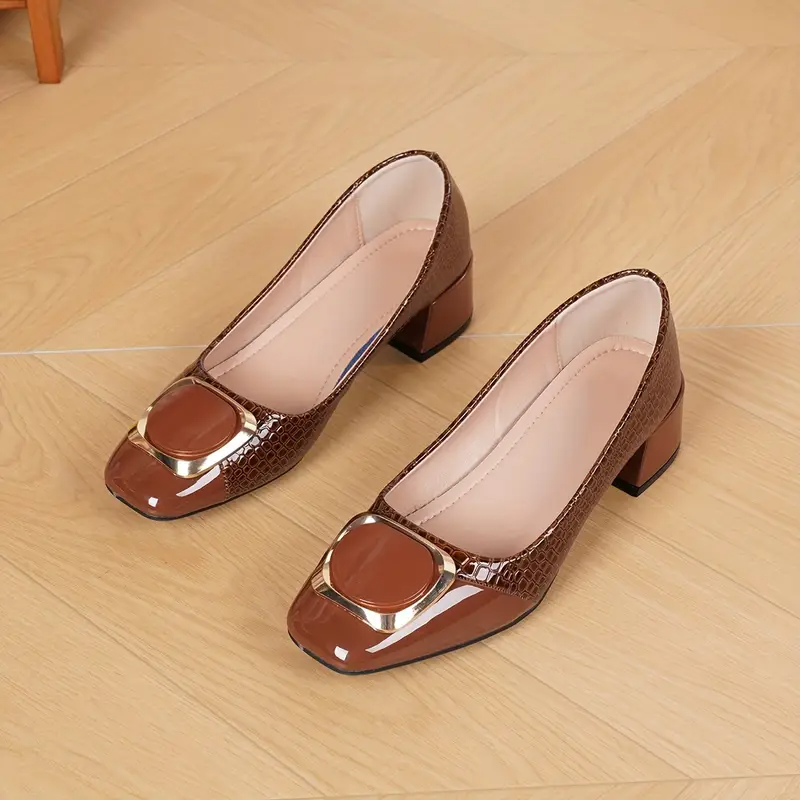 Mocassins Femme Vayla – Élégants, Cuir Marron