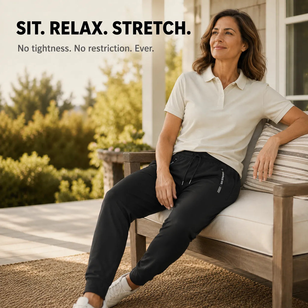 Pantalon Femme Kolvex – Soie Glacée, Poches Zippées