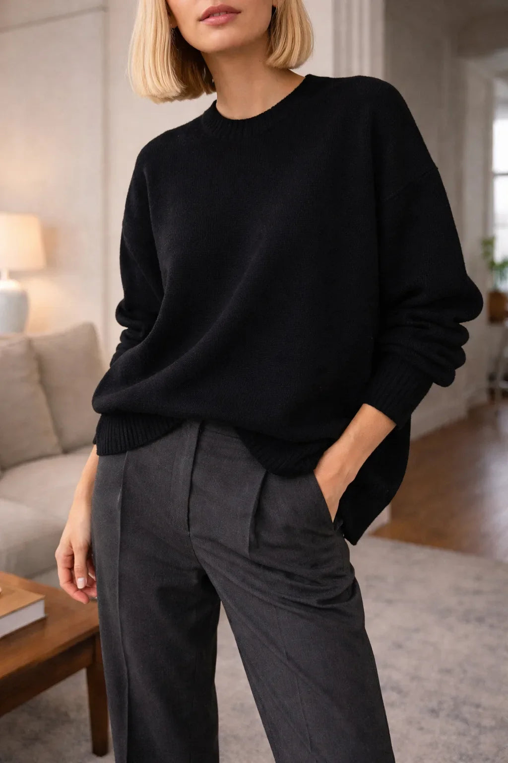Pull décontracté à manches longues