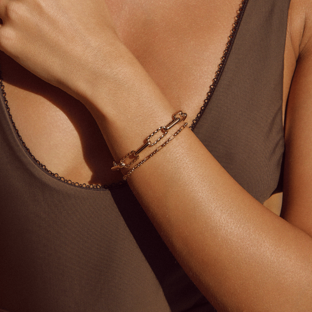Bracelet à maillons épais