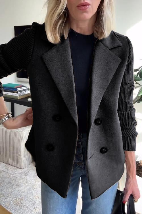 Lenora™ | Blazer Chic en Tricot à Manches
