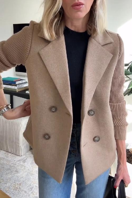 Lenora™ | Blazer Chic en Tricot à Manches