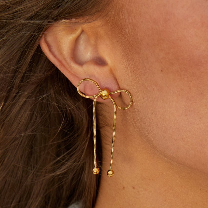 Boucles d'oreilles Lyra à nœud