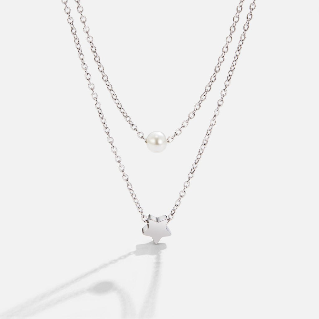 Collier en argent superposé Noa