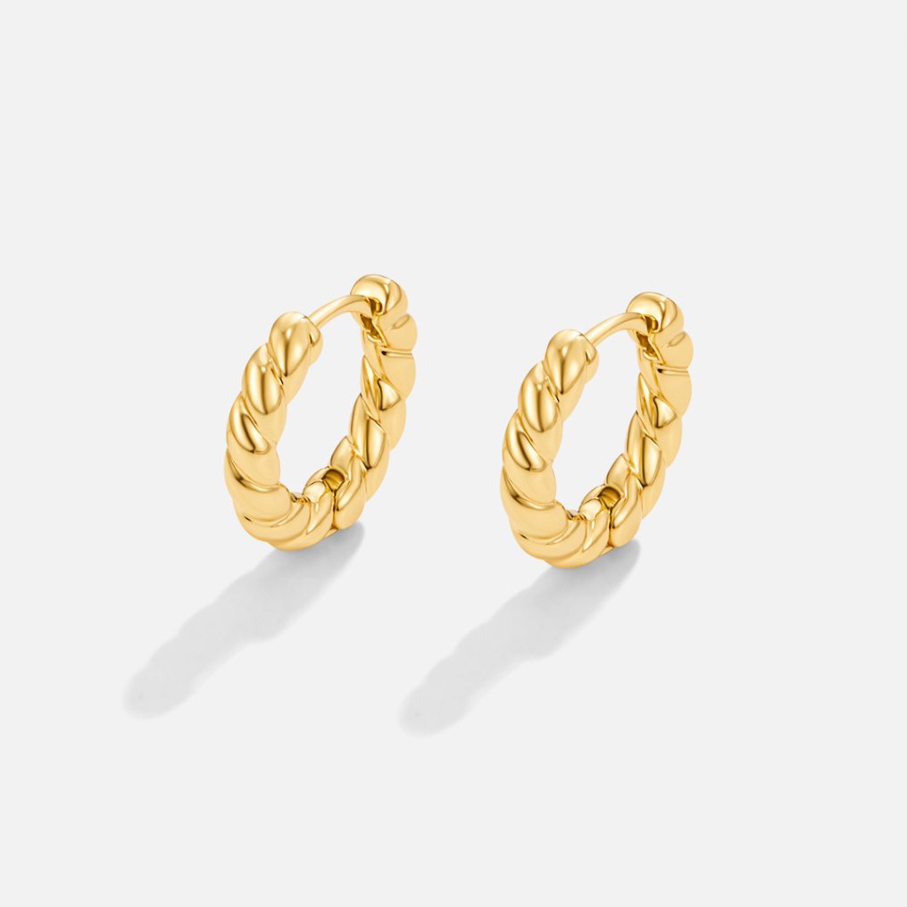 Boucles d'oreilles torsadées Lina Or
