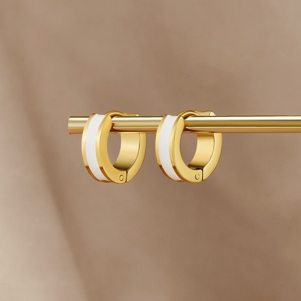 Boucles d'oreilles créoles Matilda White