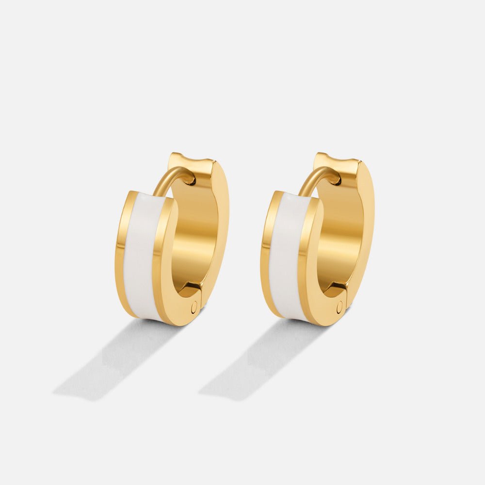 Boucles d'oreilles créoles Matilda White