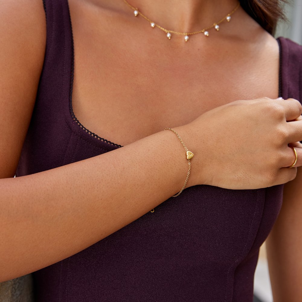 Bracelet Cœur à initiales