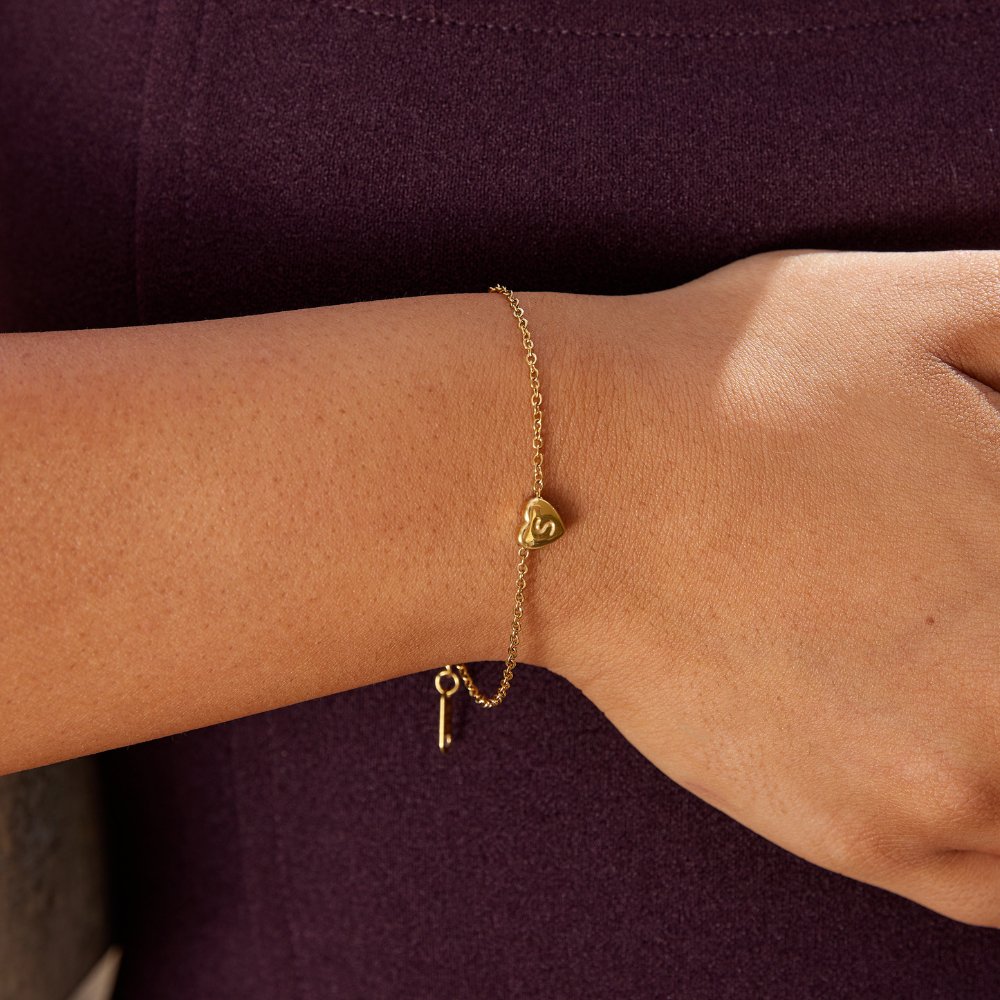 Bracelet Cœur à initiales