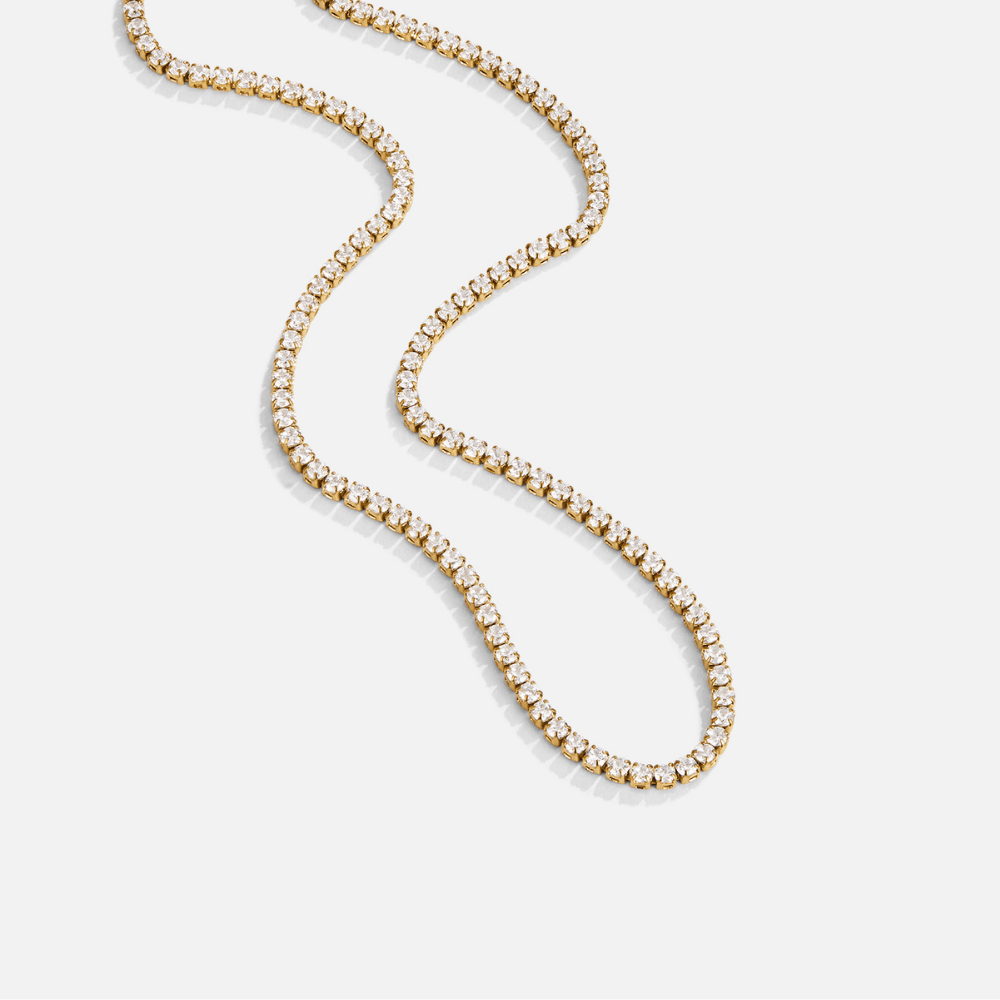 Collier Sabine Or et Cristal