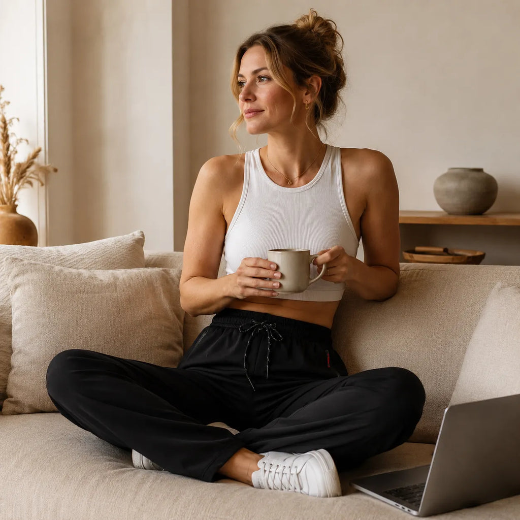 Pantalon Femme Aerelle – Léger, Taille Haute, Poches Zippées