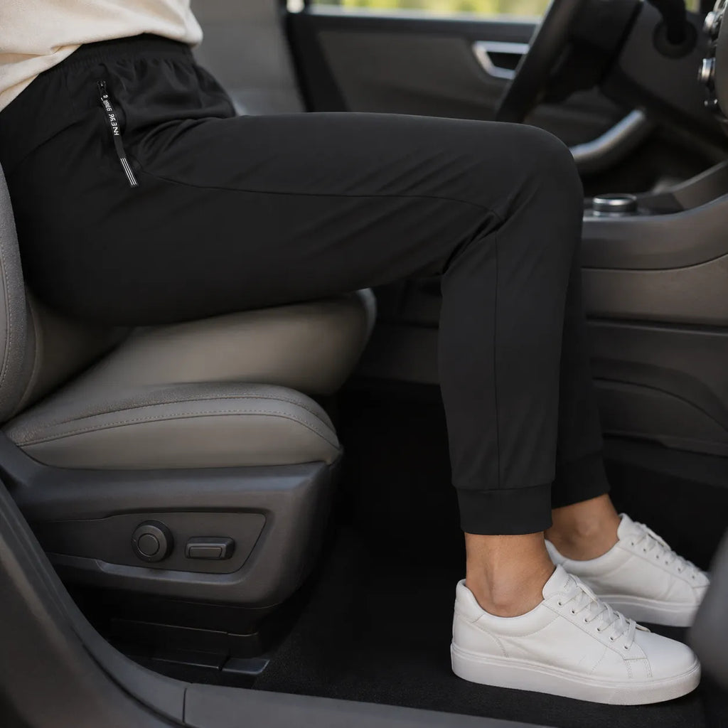 Pantalon Femme Kolvex – Soie Glacée, Poches Zippées