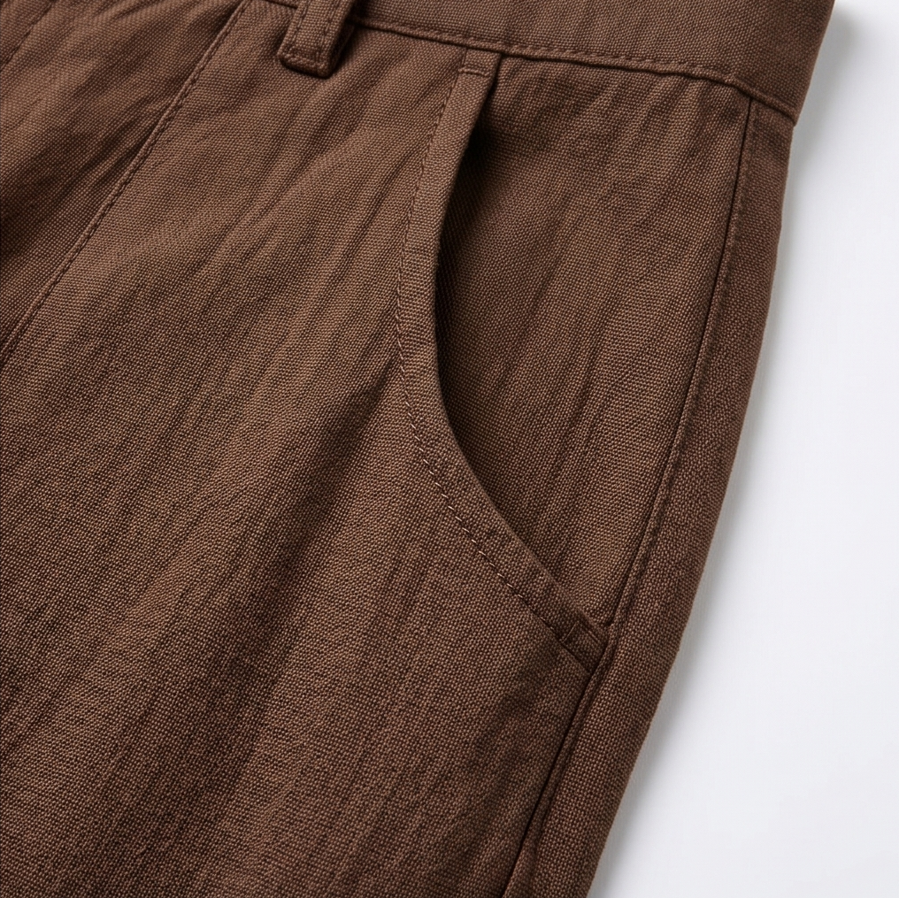 Pantalon Palazzo Femme Loriva – Taille Haute, Jambes Amples