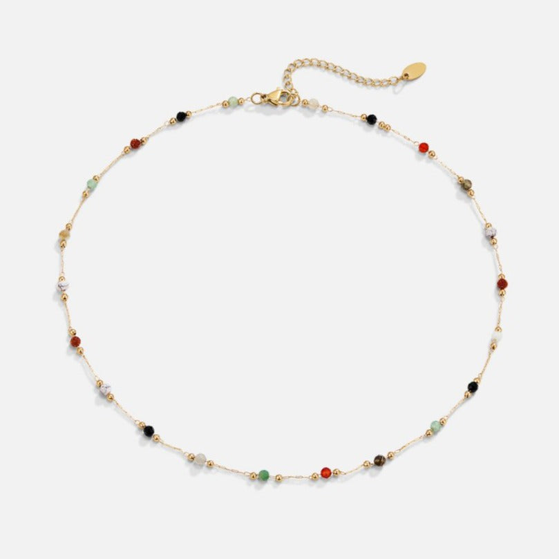 Collier de perles et de pierres Elysia