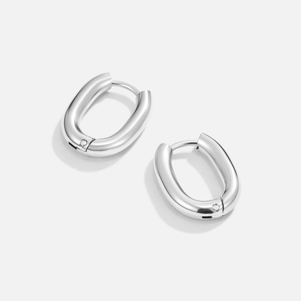 Boucles d'oreilles créoles Iris en argent