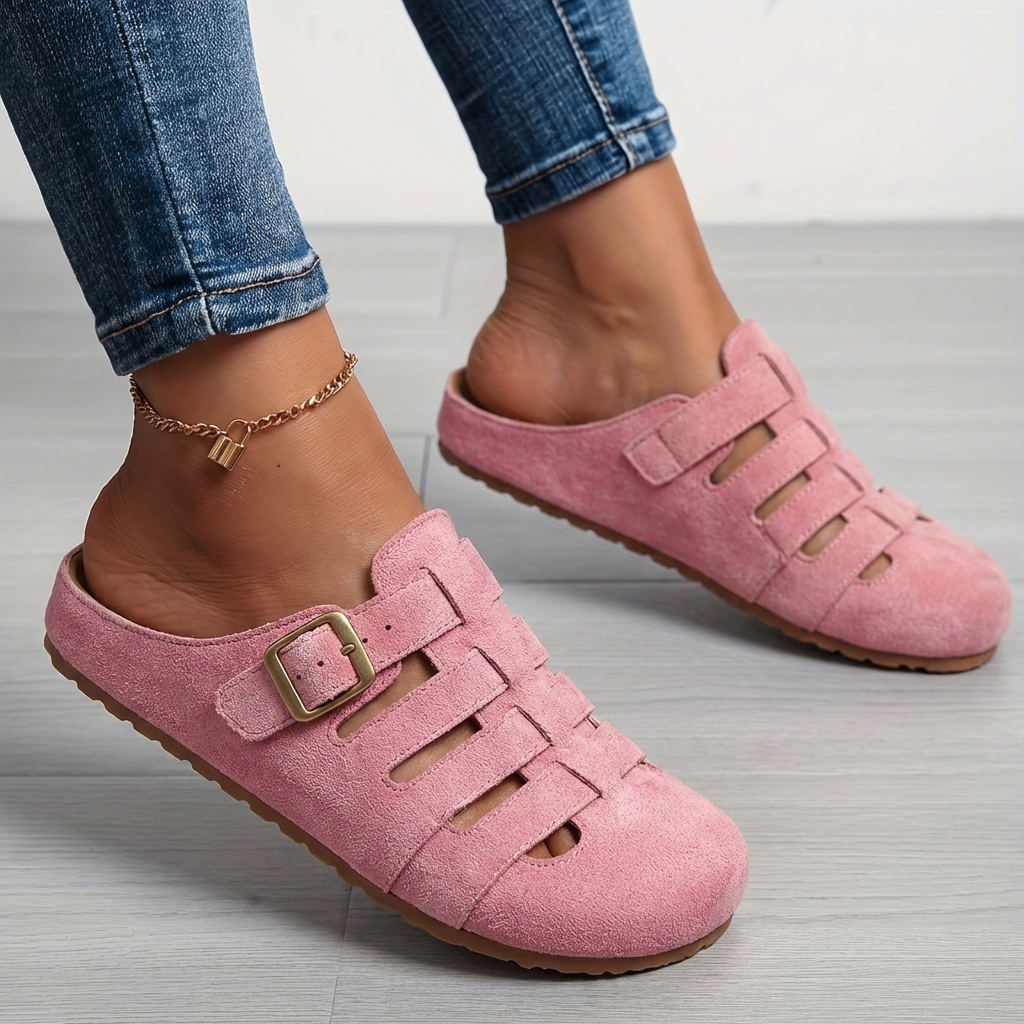Sandales Mules Femme Respirantes avec Boucle Réglable