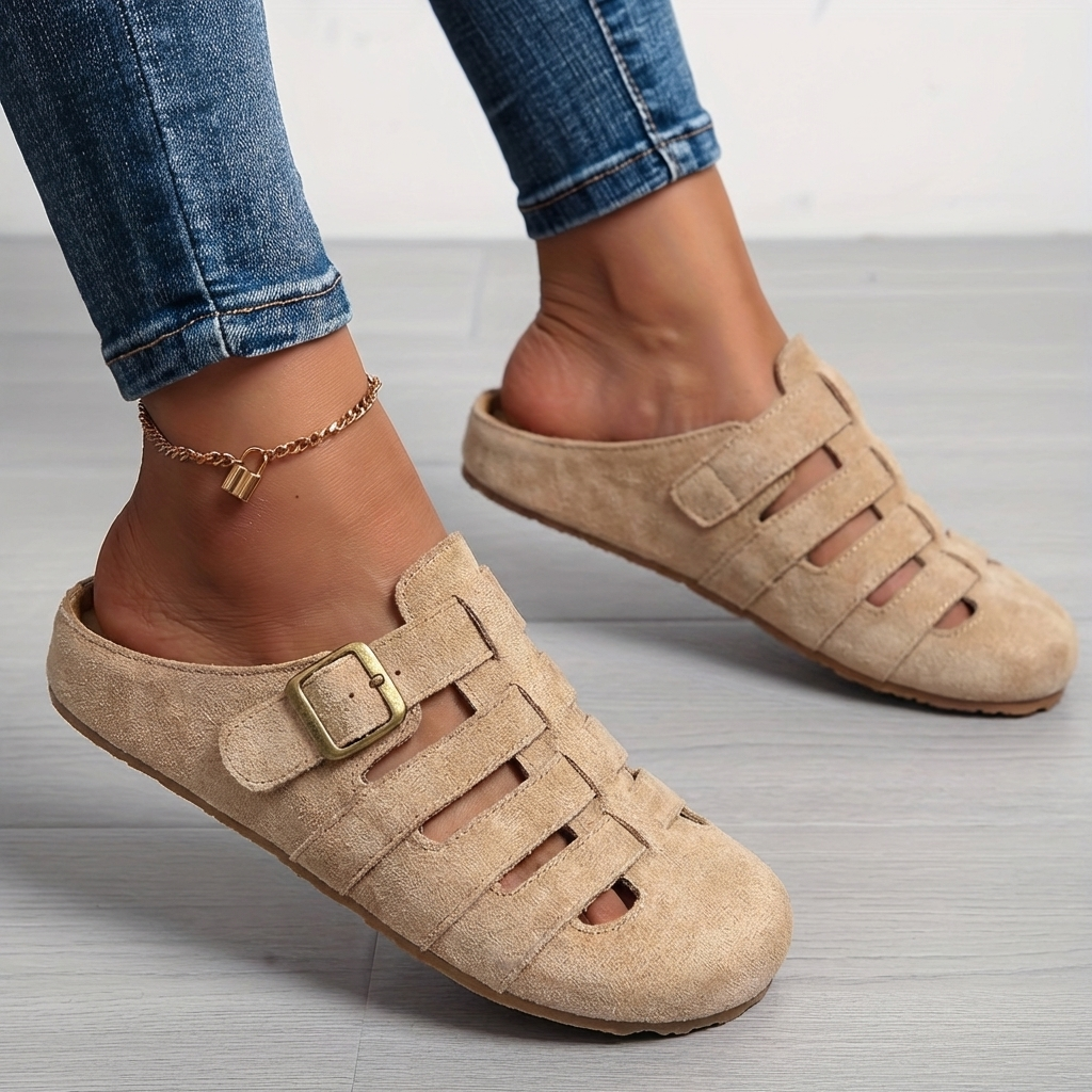 Sandales Mules Femme Respirantes avec Boucle Réglable