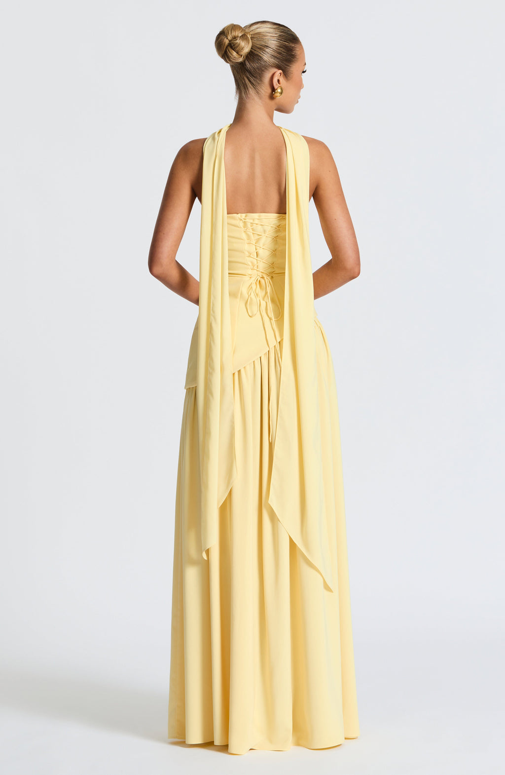 Robe Maxi Sans Bretelles pour Femme avec Fente Haute et Taille Asymétrique