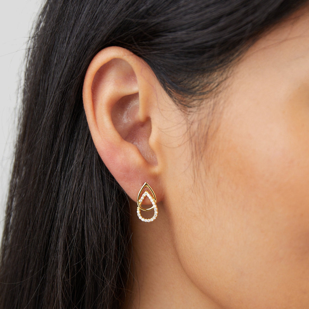 Boucles d'oreilles Sia Teardrop Link