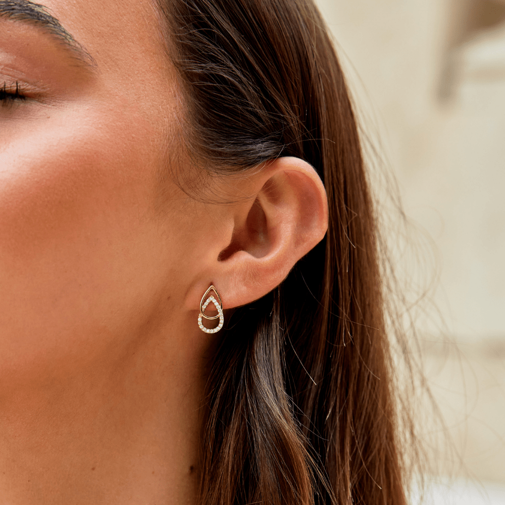 Boucles d'oreilles Sia Teardrop Link