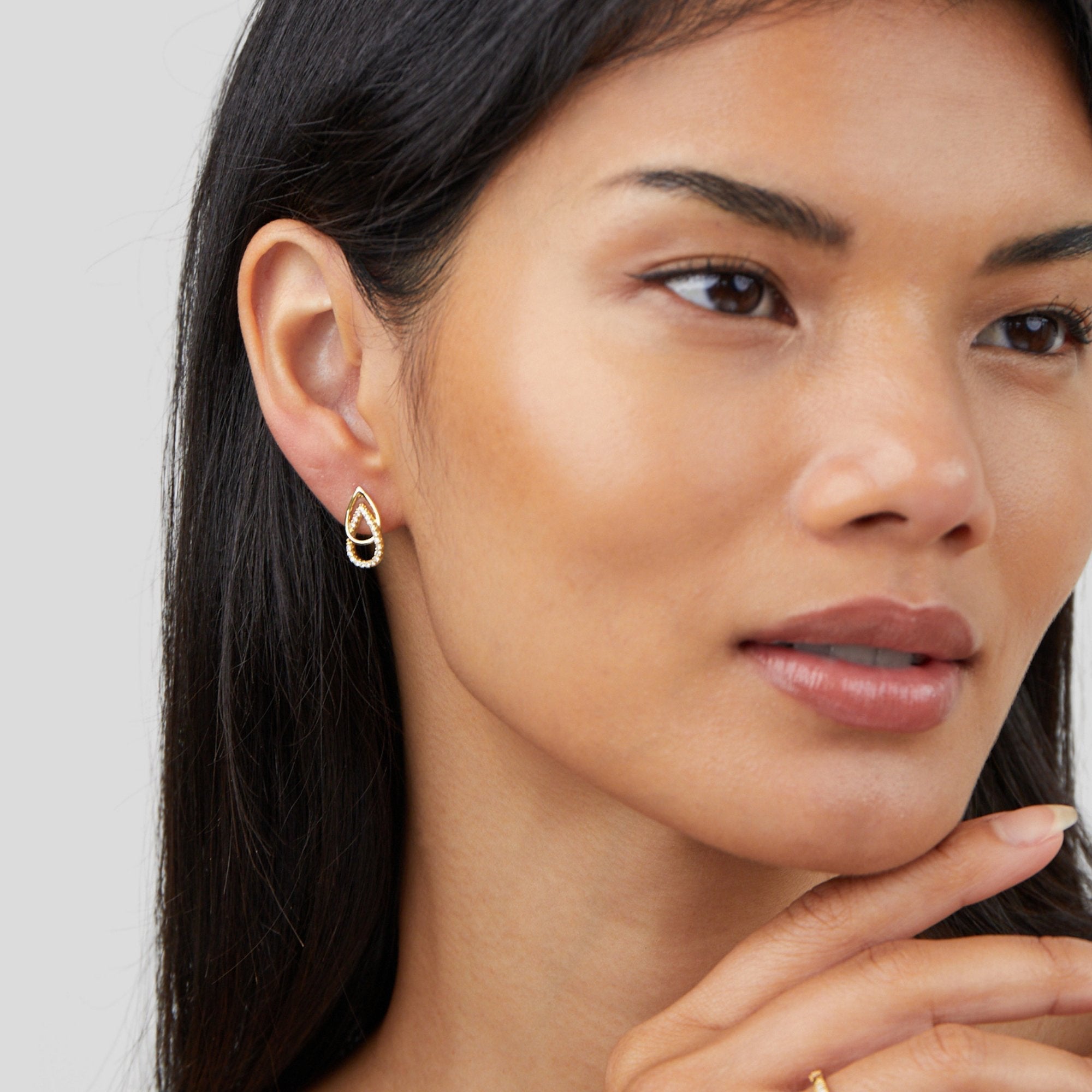 Boucles d'oreilles Sia Teardrop Link