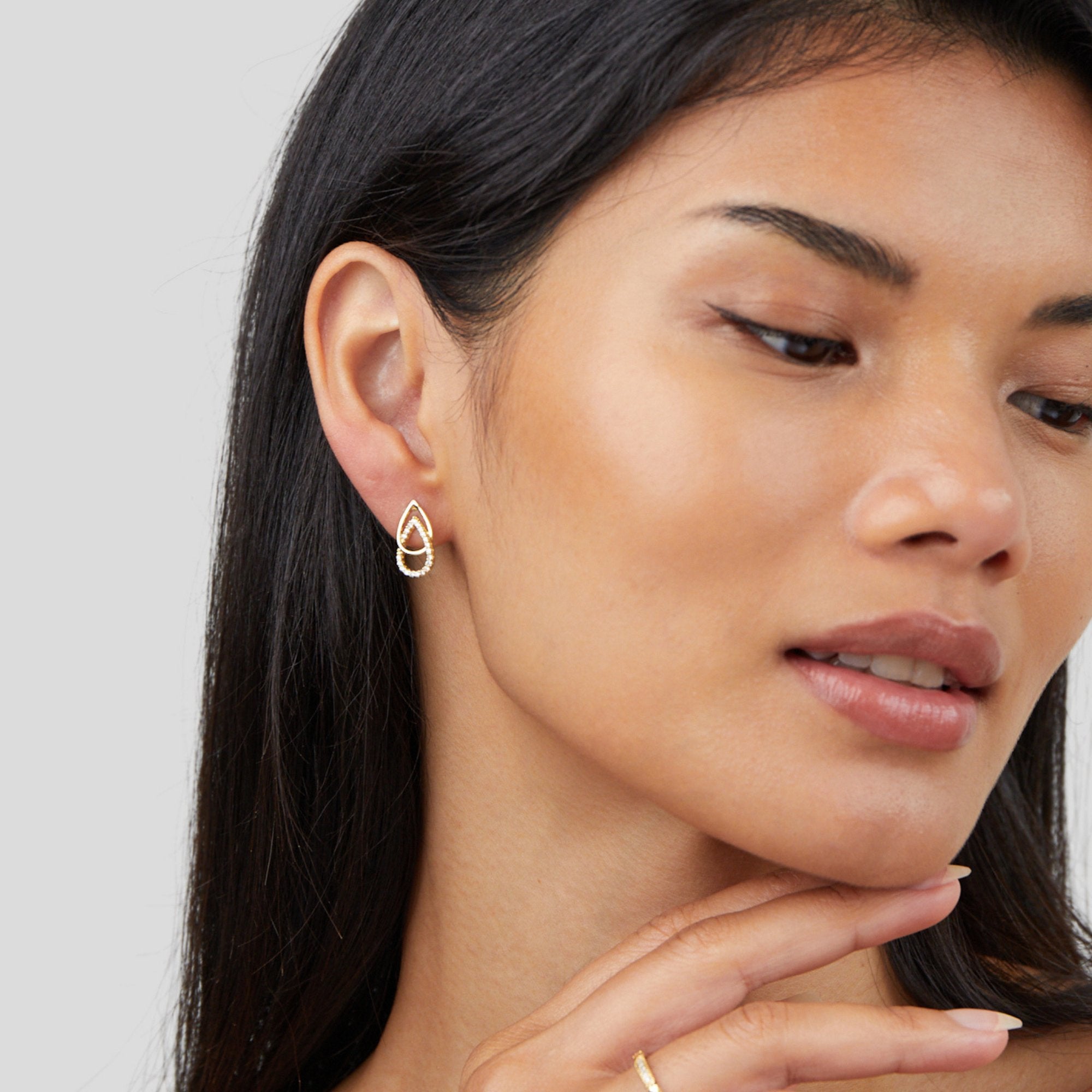 Boucles d'oreilles Sia Teardrop Link