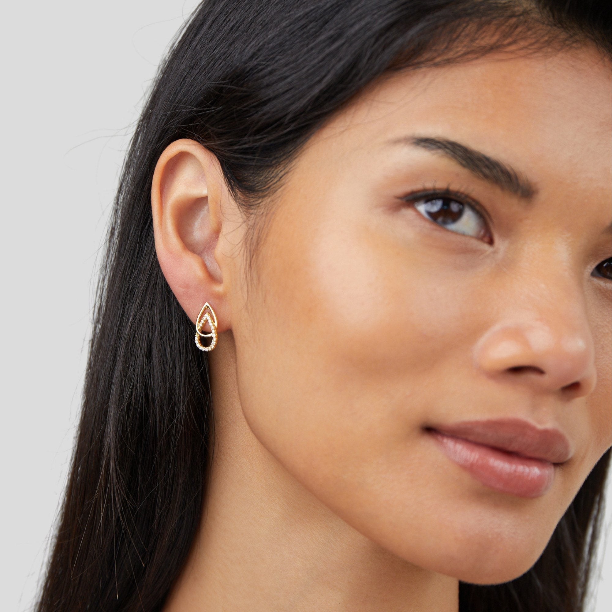 Boucles d'oreilles Sia Teardrop Link