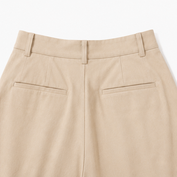 Pantalon Large Femme Marlow – Plissé, Poignets Nœud