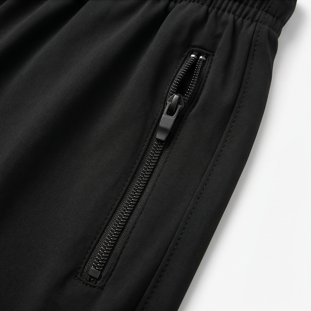 Pantalon Capri Femme Movella – Stretch, Poches Zippées
