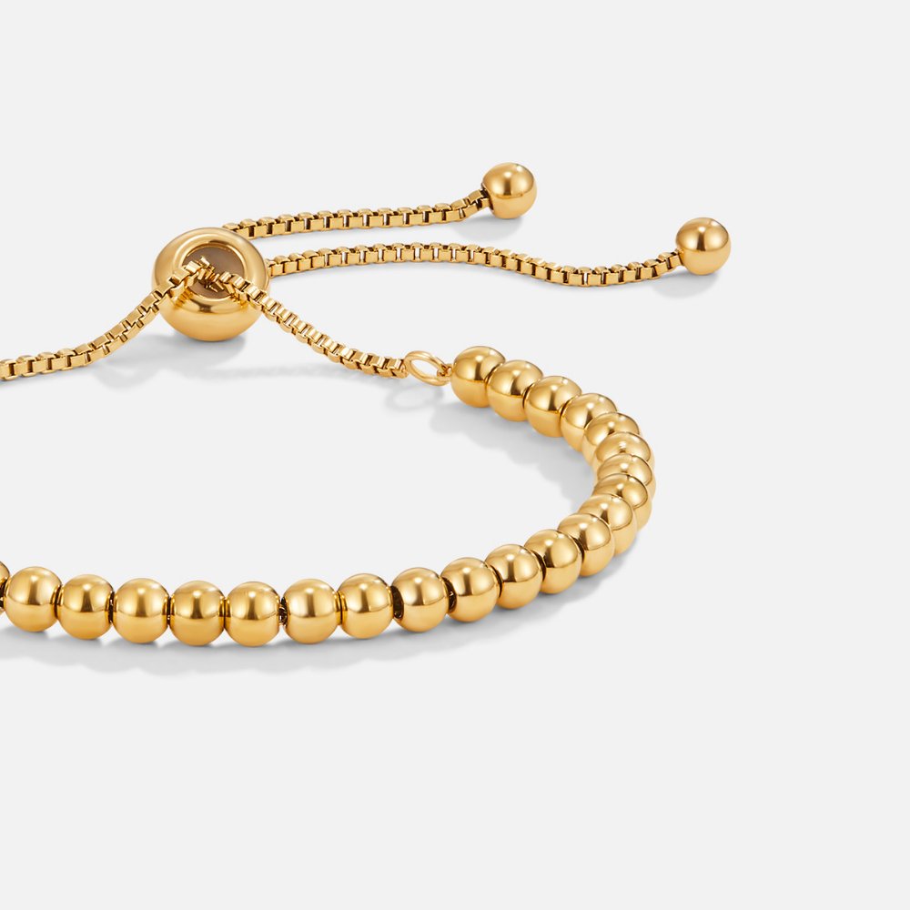 Bracelet en or avec perles
