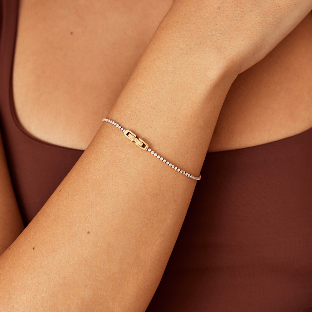 Bracelet en or Ciel Blanc