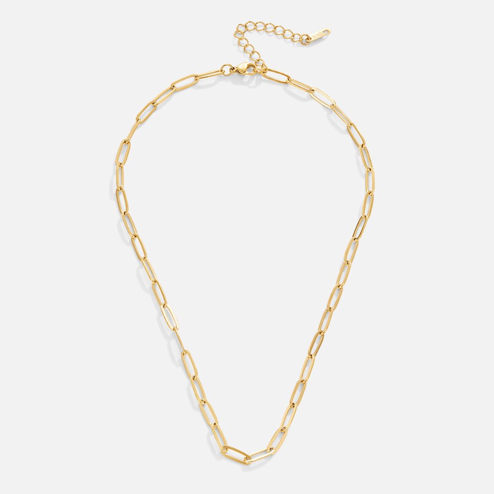Le collier trombones doré