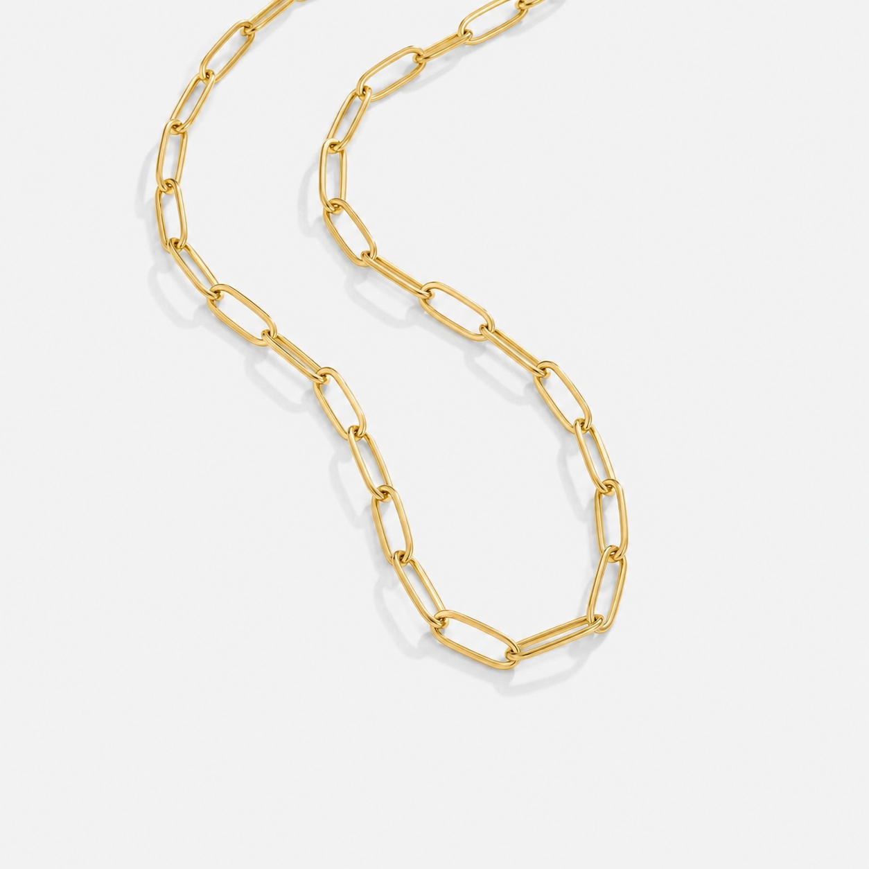 Le collier trombones doré