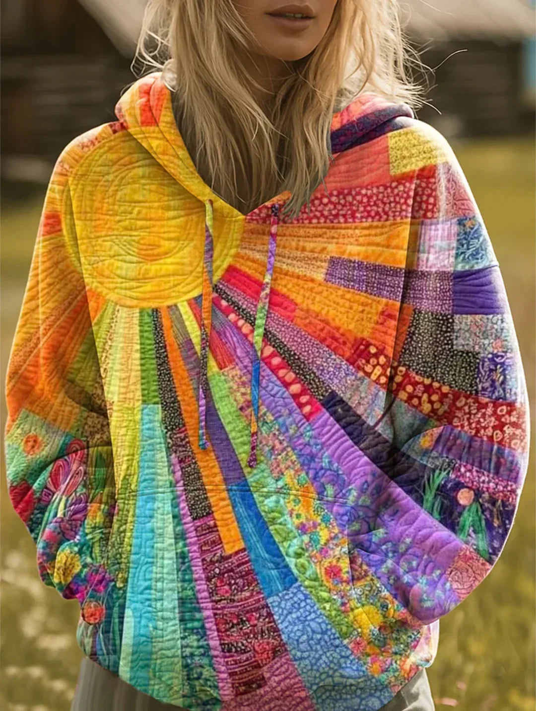 HARPER – SWEAT ARTISTIQUE PATCHWORK