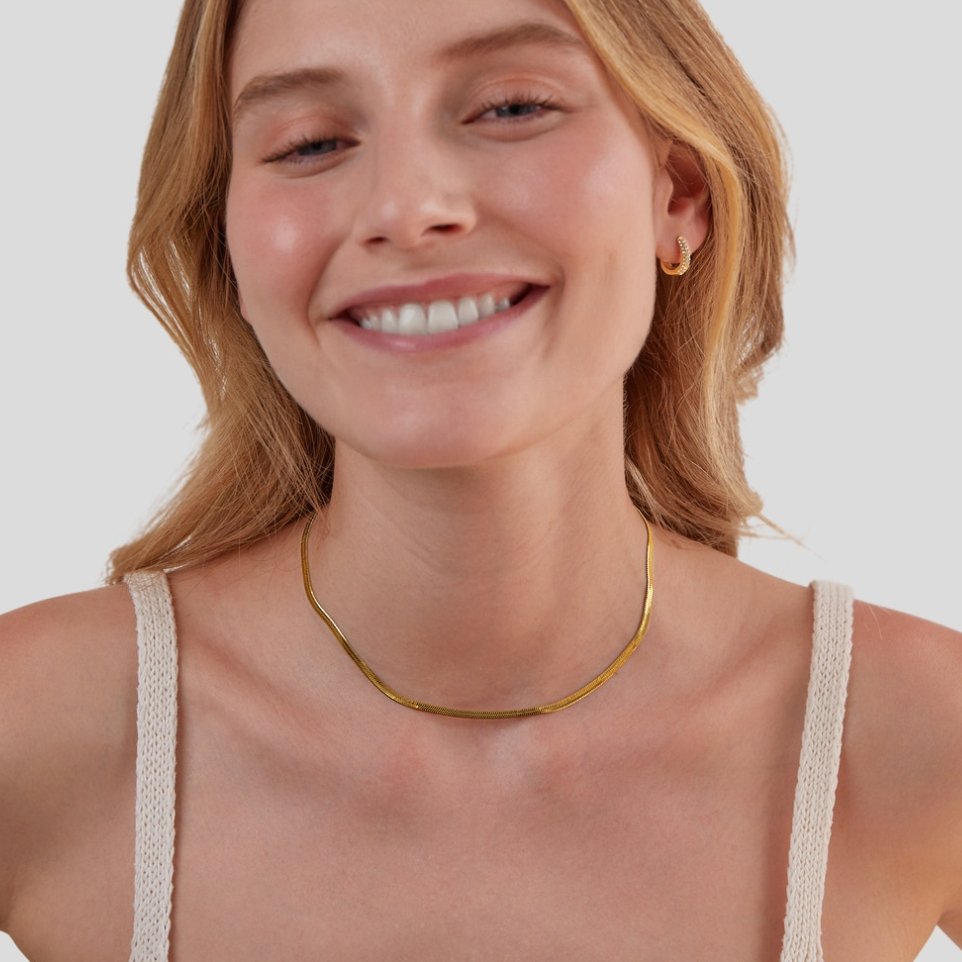Collier Serpent Lucienne Or